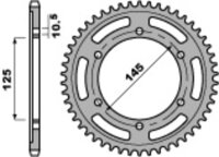 PBR Standard Kettenrad C45 Stahl 865 - 530