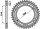PBR Standard Kettenrad C45 Stahl 4400 - 520