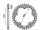 PBR Ultraleichtes harteloxiertes Kettenrad Aluminium 4464 - 520