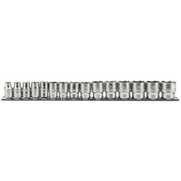 DRAPER 3/8 Drive Sockets Set 8 to 22mm - 15 pieces