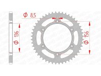 AFAM Standard Stahlritzel hinten 14206 - 520