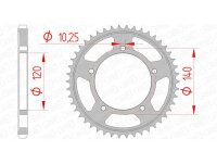 Pignone posteriore standard AFAM in acciaio 14604 - 525