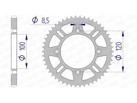 Piñón trasero de aluminio AFAM 15104 - 428