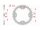 AFAM Standard Stahlritzel hinten 16406 - 520