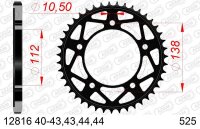 Pignone posteriore standard AFAM in acciaio 12816 - 525