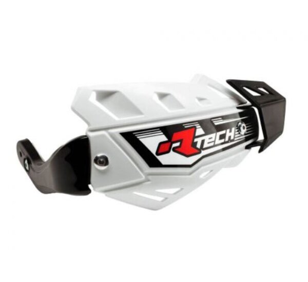 RACETECH FLX Protège-mains Quad Blanc avec kit de fixation