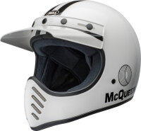 Bell Moto-3 Helm - Steve McQueen Gloss White/Black