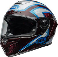 Bell Race Star DLX Flex Helm - Xenon Gloss Blue/Retina