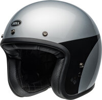 Bell Custom 500 Helm - Chassis Gloss Silver Black