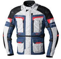 RST Pro Series Adventure-X Textil-Jacke Silber/Blau/Rot