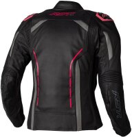 RST Damen S1 CE Lederjacke Schwarz/Neon Pink
