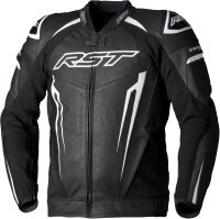 RST TracTech Evo 5 Lederjacke Herren Schwarz/WeisSchwarz