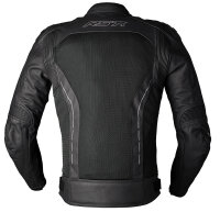 RST S-1 Mesh Leder-Jacke Herren Schwarz