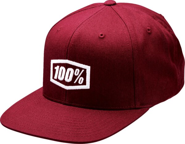 100percent Cap Icon Snapback Brgndy Os