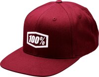 100percent Cap Icon Snapback Brgndy Os