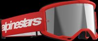 Alpinestars Vision 3 Wordmark Motocross Goggles [red]