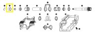 Crankbrothers Pedal End Cap Embout, Double Shot