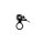 NG Sports Thian V2 Fahrradklingel, 22.2-25.4mm, black/black