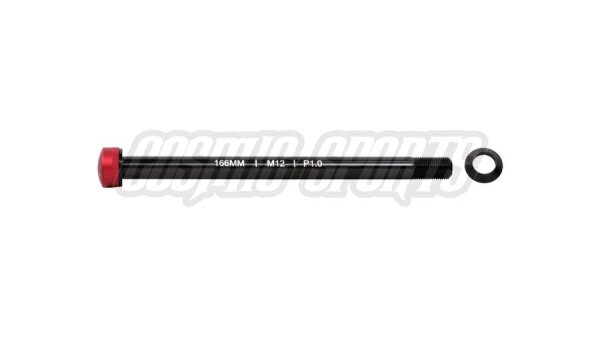 NG Sports Takrai thru axle, HR 12x170/166mm, M12x1.0, X-12, 20mm, red