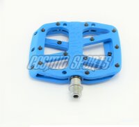 e*thirteen Base Plattform-Pedal, 22 Pins, blue