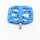 e*thirteen Base Plattform-Pedal, 22 Pins, blue