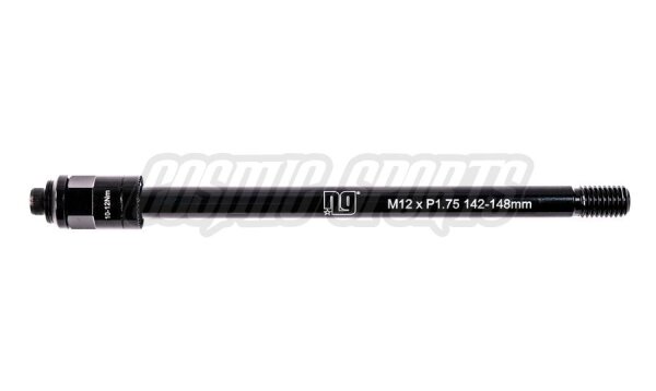 NG Sports Pachai asse passante per rimorchi per biciclette, HR 12x180mm, M12x1,75, 20mm, nero