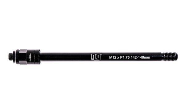NG Sports Pachai Steckachse für Fahrrad-Anhänger, HR 12x165mm, M12x1.5, 20mm, black