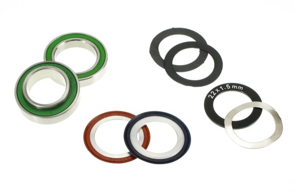Enduro Bearings Angular Contact Stainless Steel Innenlager Lager Kit, 22/24x37mm, GXP (BKS-54105)