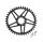 Plato Wolf Tooth PowerTrac Elliptical SRAM 8-bolt Direct Mount, estándar 45mm/offset 6mm, 44 t