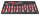 Unior 1600SOS16-US set di utensili da 16 pezzi, modulo SOS stretto, 364x564 mm, rosso