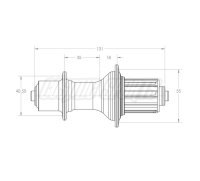 White Industries T11 Nabe HR, 130x10mm QR, 32 L., Shimano...