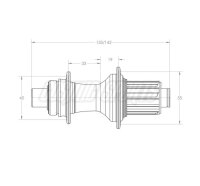 White Industries CLD Disc Centerlock Nabe HR, 135x10mm...