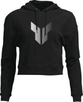 Thor Hoodie Frauen Crop Noise Schwarz Sm