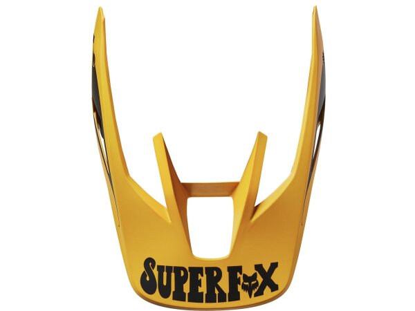Fox V3 Rs Helmschirm - Supr Trik [Blk/Ylw]