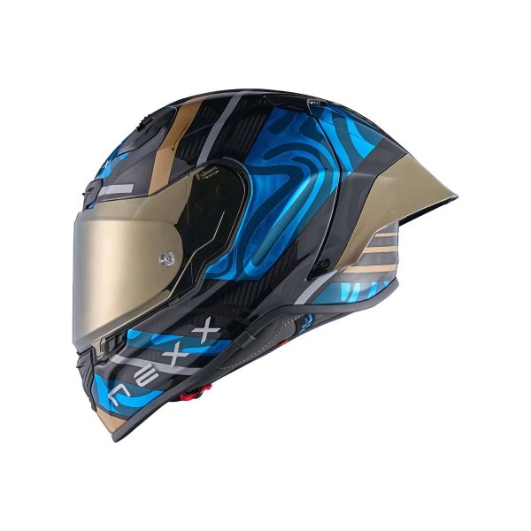 Nexx casque X.R3R SWIRL CARBON DEEP BLUE