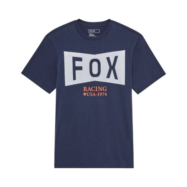 Fox Typeface Ss Prem Shirt [Mdnt]