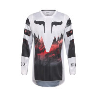 Fox 180 Kairos Jersey [Wht/Flo Red]