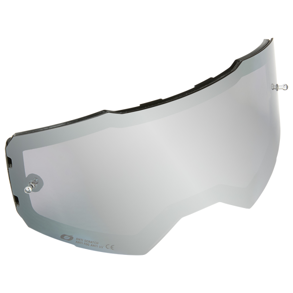 Oneal Verre De Rechange Pour Lunettes B-55, Miroir Argenté Avec Goupilles Détachables