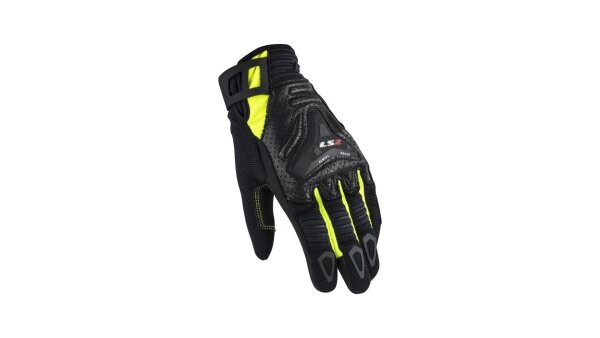 LS2 All Terrain Lady Handschuh – Schwarz/Gelb – Größe L = 9