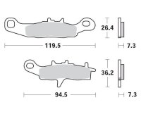 Moto-Master Bremsbeläge 093911 093911