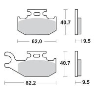 Pastiglie freno Moto-Master Bombardier 095011