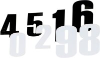 MOOSE RACING HARD-PARTS Number Mse #9 4.5" Black