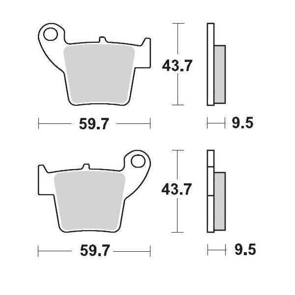 MOTO-MASTER Brake Pad Nitro Sport