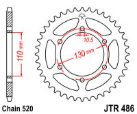 Pignone JT 42T 520 BLK JTR486.42ZBK