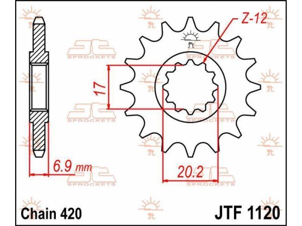 JT tandhjul 11T 420 JTF1120.11