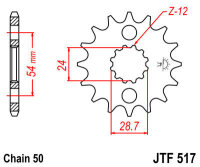 JT Pignone 17T 530 RU JTF517.17RB