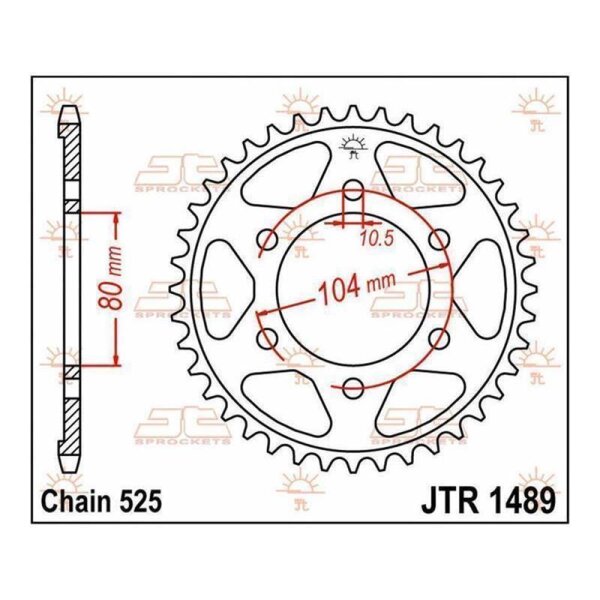 Zębatka JT 40T 525 JTR1489.40