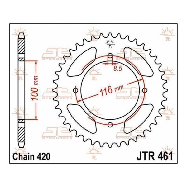 Zębatka JT 48T JTR461.48