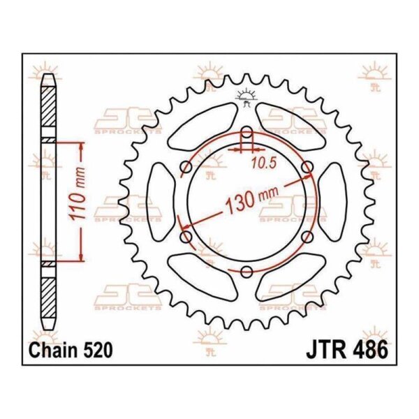 Zębatka JT 42T 520 JTR486.42