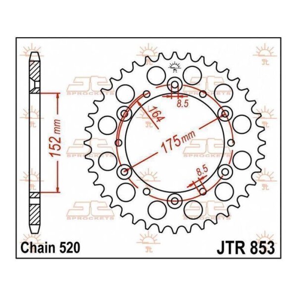 JT tandhjul 41T 520 JTR853.41